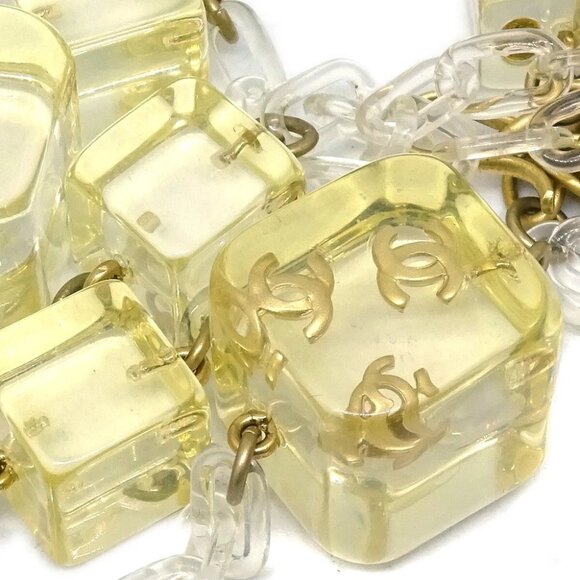 Chanel CC Pendant Necklace Yellow 01P 182666 - Picture 2 of 4